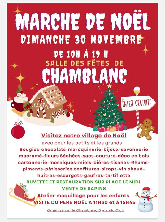30 novembre marché de Noël à Chamblanc
