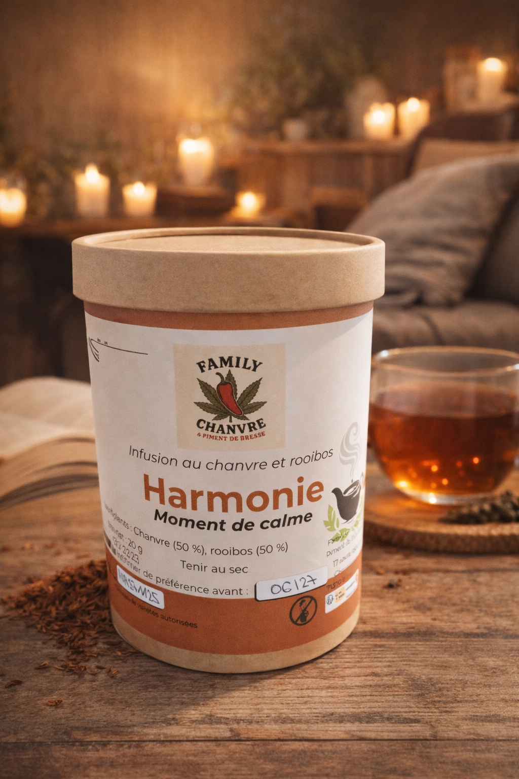 HARMONIE – Infusion chanvre & rooibos | Moment de calme