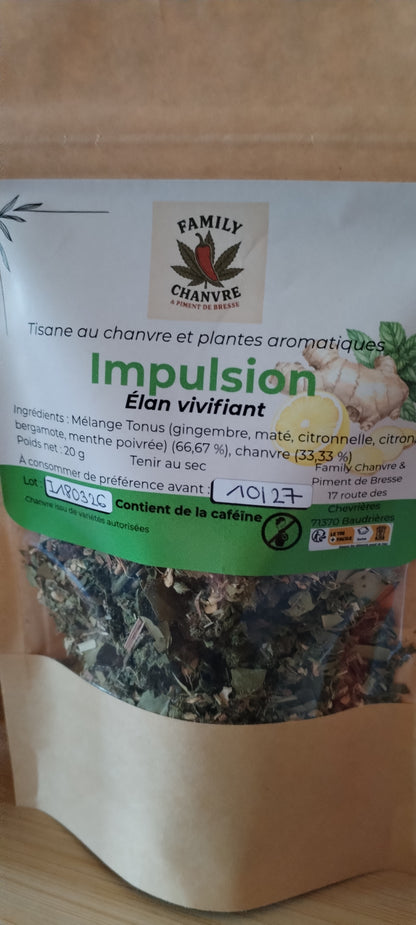 IMPULSION – Infusion chanvre & plantes vivifiantes | Élan vivifiant