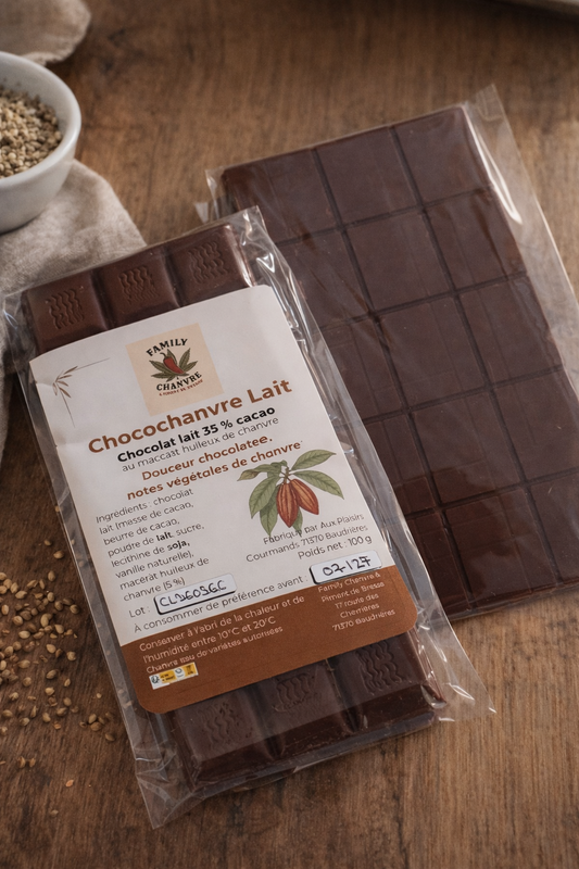 CHOCOCHANVRE LAIT – Chocolat au lait au chanvre
